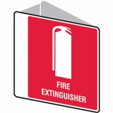 TRAFALGAR FIRE EXTINGUISHER SIGN DOUBLE SIDED 225 X 225MM