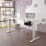 CONSET 50143 ELECTRIC HEIGHT ADJUSTABLE DESK 1500 X 800MM WHITEWHITE