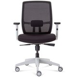 RAPIDLINE LUMINOUS EXECUTIVE CHAIR HIGH MESH BACK ARMS BLACKWHITE