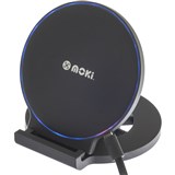 MOKI QI CHARGESTAND 10W WIRELESS CHARGER BLACK