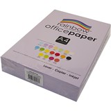 RAINBOW COLOURED A4 COPY PAPER 80GSM 500 SHEETS LAVENDER