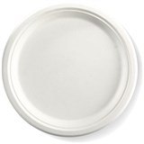 BIOPAK BIOCANE ROUND PLATE 250MM WHITE PACK 125
