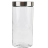 ITALPLAST GLASS FOOD CANISTER 2200ML