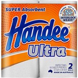HANDEE ULTRA KITCHEN PAPER TOWEL ROLL 2PLY 60 SHEET PACK 2