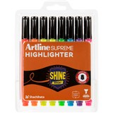 ARTLINE SUPREME ANTIMICROBIAL HIGHLIGHTER CHISEL ASSORTED PACK 8