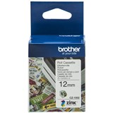BROTHER CZ1002 LABEL ROLL 12MM X 5M WHITE