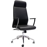 RAPIDLINE CL3000H SLIMLINE EXECUTIVE CHAIR HIGH BACK ARMS BLACK