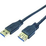 COMSOL SUPERSPEED USB EXTENSION CABLE 30 A MALE TO A FEMALE 1M BLACK