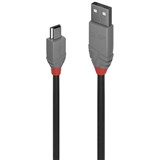 LINDY 36722 ANTHRA LINE USBA TO MINI USBB 20 CABLE 1M BLACK