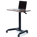INFINITY PNEUMATIC LECTURN DESK WITH CASTORS 700 X 480MM BLACK