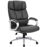 JUMBO EXECUTIVE HIGH BACK CHAIR ARMS PU BLACK