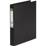 MARBIG LINEN RING BINDER PE 3D 25MM A4 BLACK