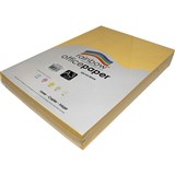 RAINBOW COLOURED A3 COPY PAPER 80GSM 500 SHEETS LEMON YELLOW