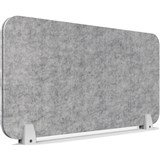 RAPIDLINE ECO PANEL DESK MOUNTED SCREEN 740 X 384MM MARBLE GREY