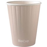 BIOPAK BIOCUP AQUEOUS DOUBLE WALL CUP 390ML  12OZ LEAF PACK 40