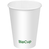BIOPAK BIOCUP COLD PAPER CUP 200ML WHITE PACK 50
