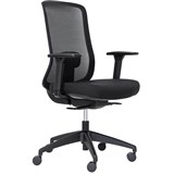 BURO ELAN MESH CHAIR WITH ARMS BLACK