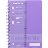 COLOURHIDE NOTEBOOK 200 PAGES A5 LAVENDER