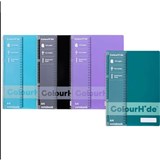 COLOURHIDE NOTEBOOK 120 PAGES A4 ASSORTED PACK 4