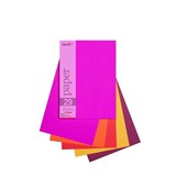 QUILL COLOURED PAPER 80GSM A5 HOT ASSORTED PACK 250