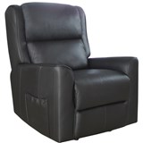 RAPIDLINE HOME ELEVATE BALTIMORE LIFT CHAIR DUAL MOTOR LARGE LEATHER BLACK