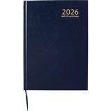 CUMBERLAND 47ECBL CASEBOUND DIARY WEEK TO VIEW A4 BLUE