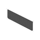 RAPIDLINE ARCH PERFORATED MODESTY PANEL 1300 X 300 X 20MM BLACK