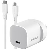 COMSOL USBC WALL CHARGER 30W  15M USBC TO C CABLE WHITE