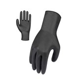 SAFETOUCH DISPOSABLE POWDERFREE HEAVY DUTY NITRILE GLOVE LARGE BLACK PACK 50