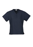 BIZ COLLECTION WOMENS CLASSIC SCRUB TOP  NAVY  SIZE MEDIUM
