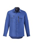 SYZMIK MENS OUTDOOR RIPSTOP LONG SLEEVE SHIRT  BLUE  SIZE 2XL